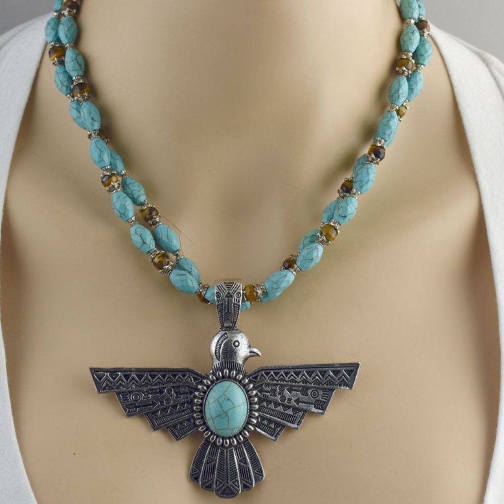 **HOST PICK** Turquoise Thunderbird Necklace Set